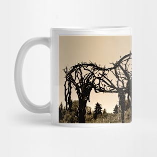 Wooden Horse at Sunset Mug